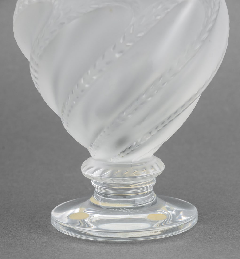 Lalique "Ermenonville" Crystal Vase - 2