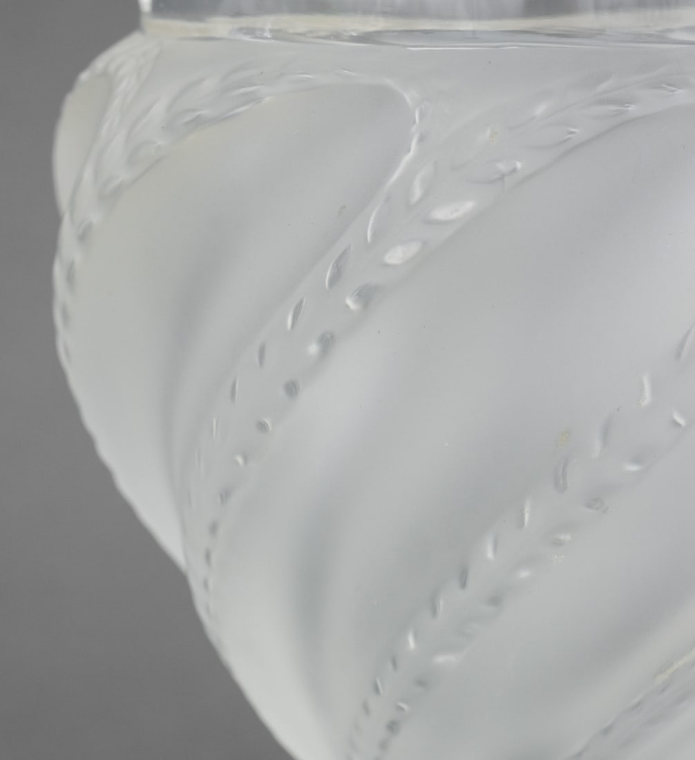 Lalique "Ermenonville" Crystal Vase - 5