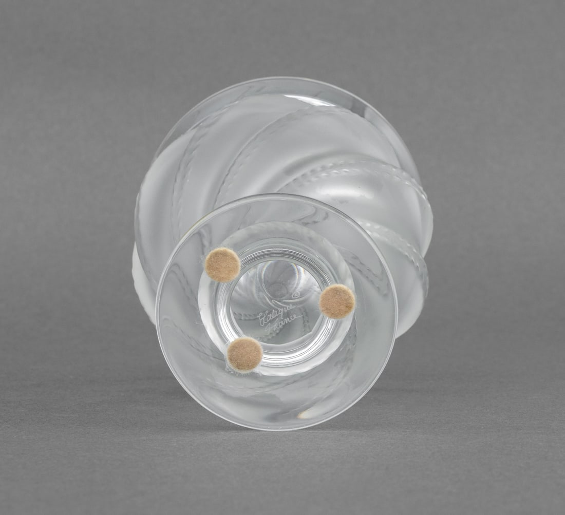 Lalique "Ermenonville" Crystal Vase - 6