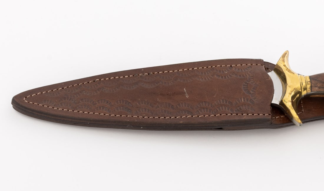 Oak Handled Double-Edged Dagger - 9