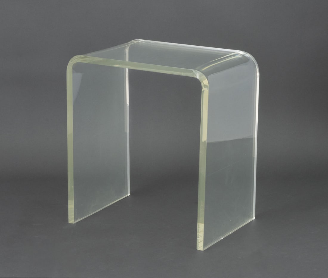 Modern Lucite Waterfall Side Table (1 of 8)