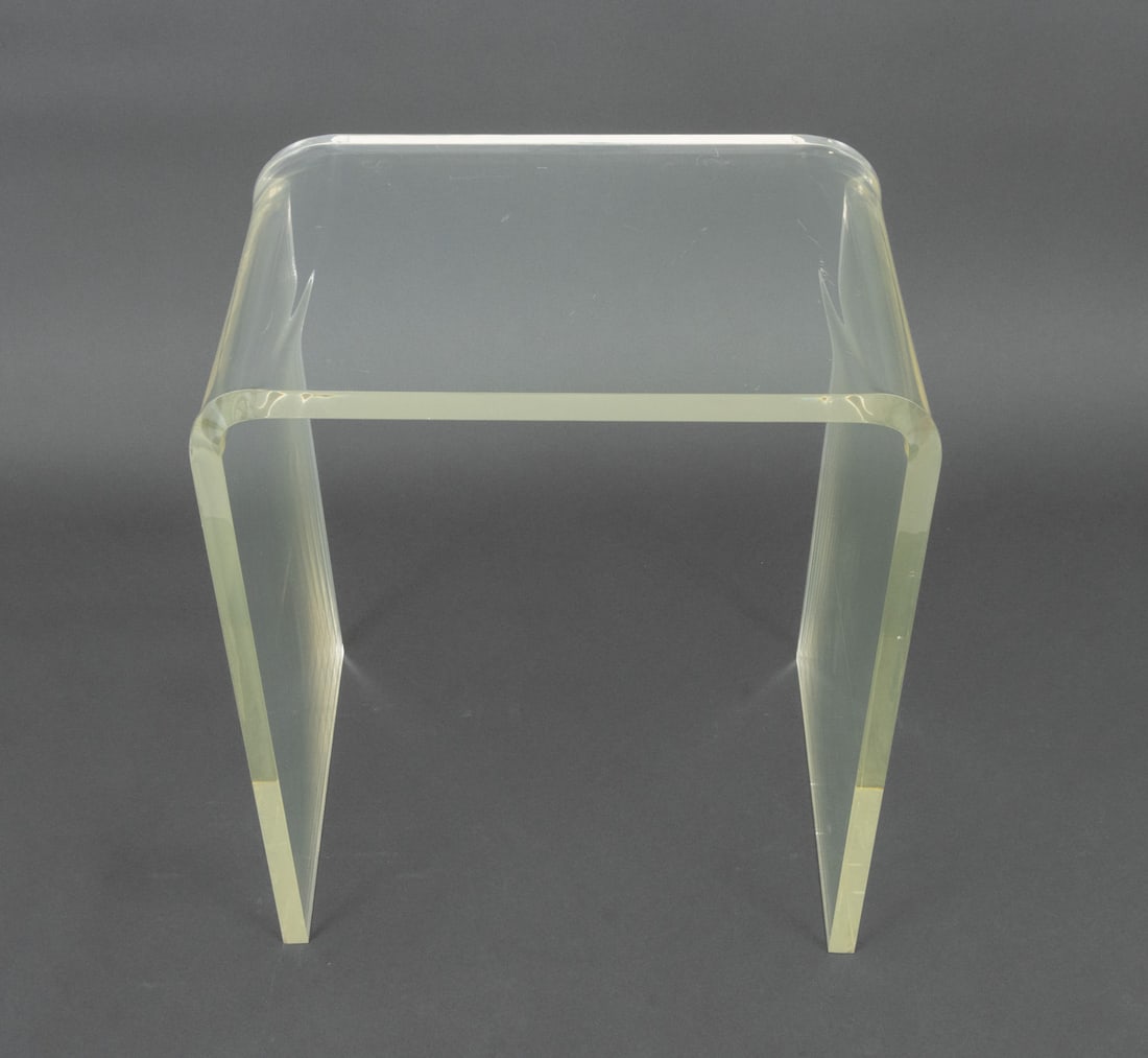 Modern Lucite Waterfall Side Table - 4