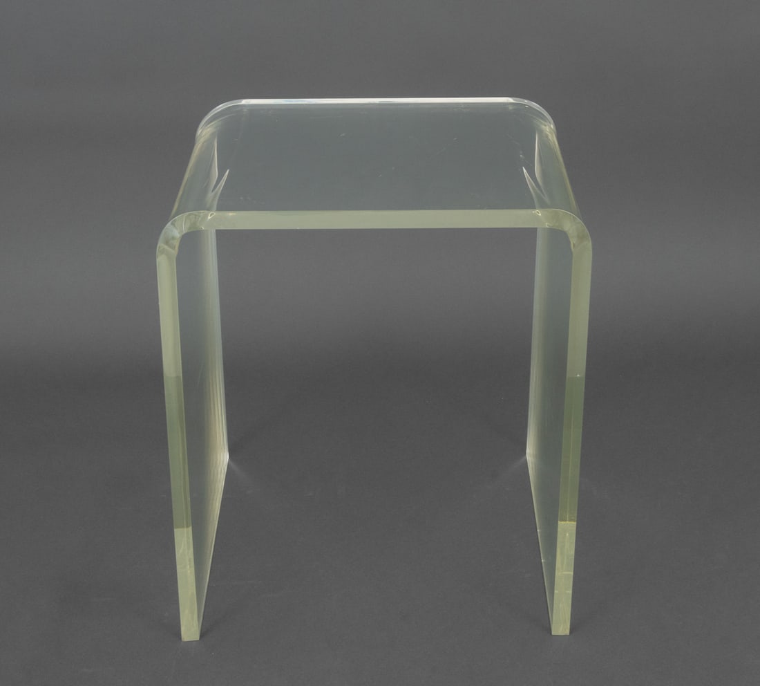 Modern Lucite Waterfall Side Table - 5