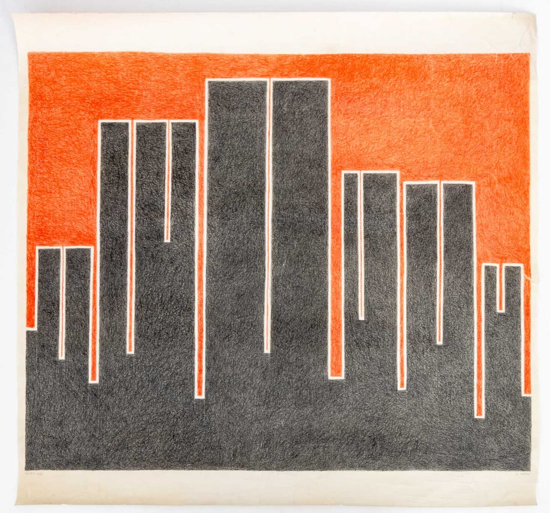 Margot Hoff "Skyline" Mixed Media on Paper (1 of 7)