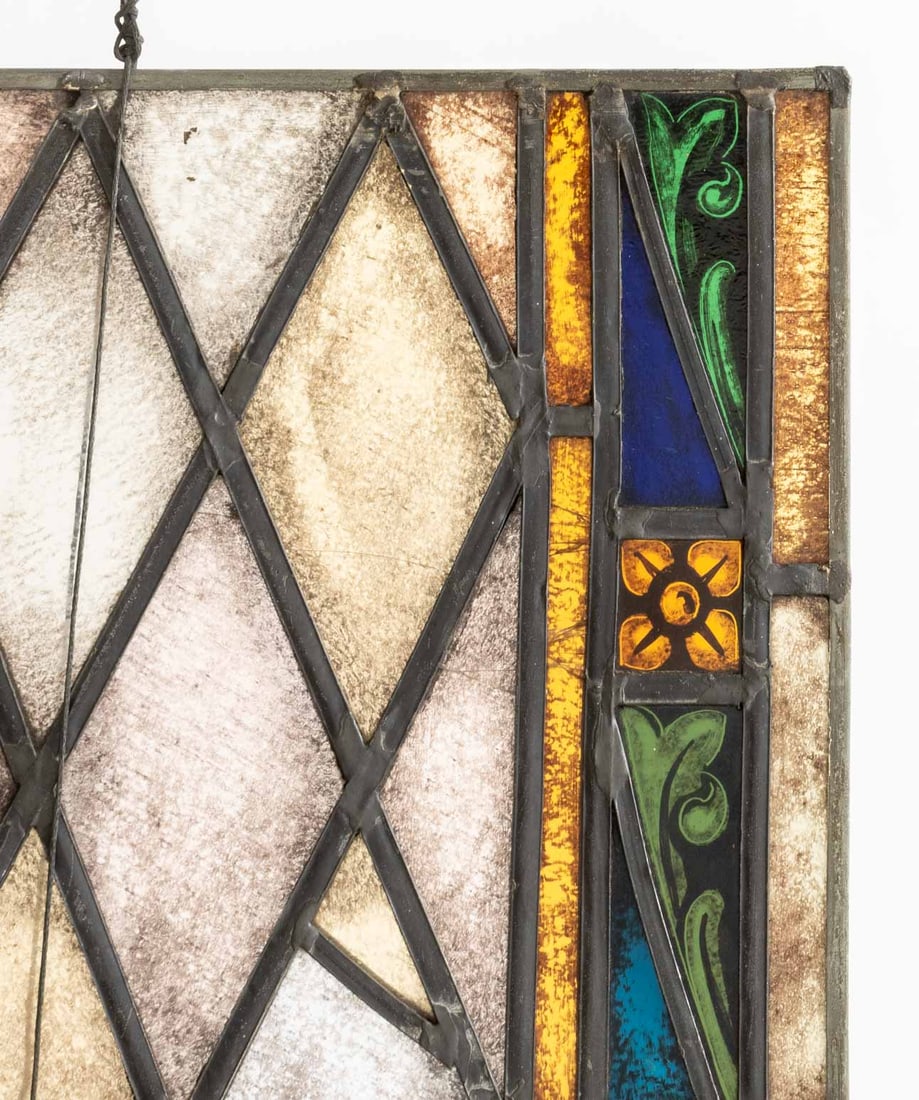 Ecclesiastical Leaded Glass Window Panel - 2