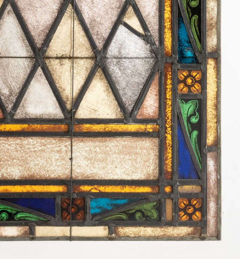 Ecclesiastical Leaded Glass Window Panel - 3