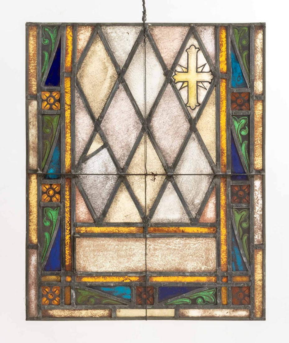 Ecclesiastical Leaded Glass Window Panel - 7