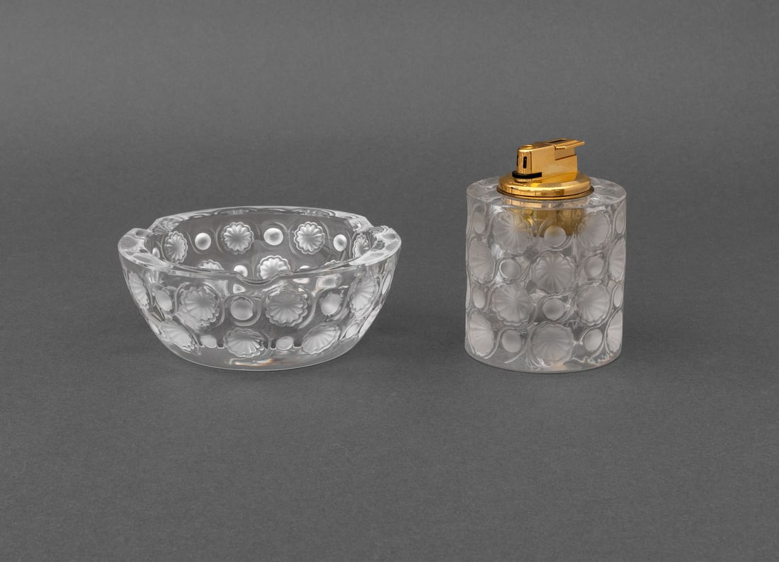 Lalique Crystal "Toyko" Smoking Set, 2 Pcs. (1 of 13)