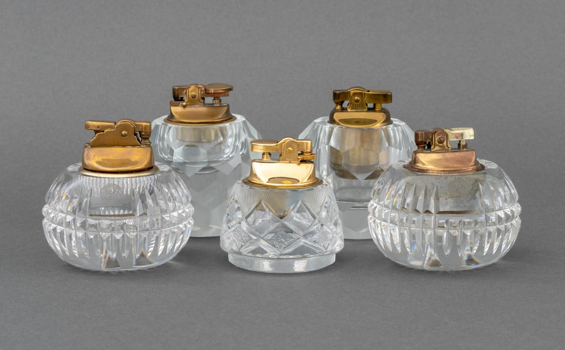 Mid-Century Modern Cut Crystal Table Lighters, 5 (1 of 14)