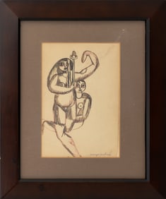Oronzo Vito Gasparo Abstract Figures Mixed Media