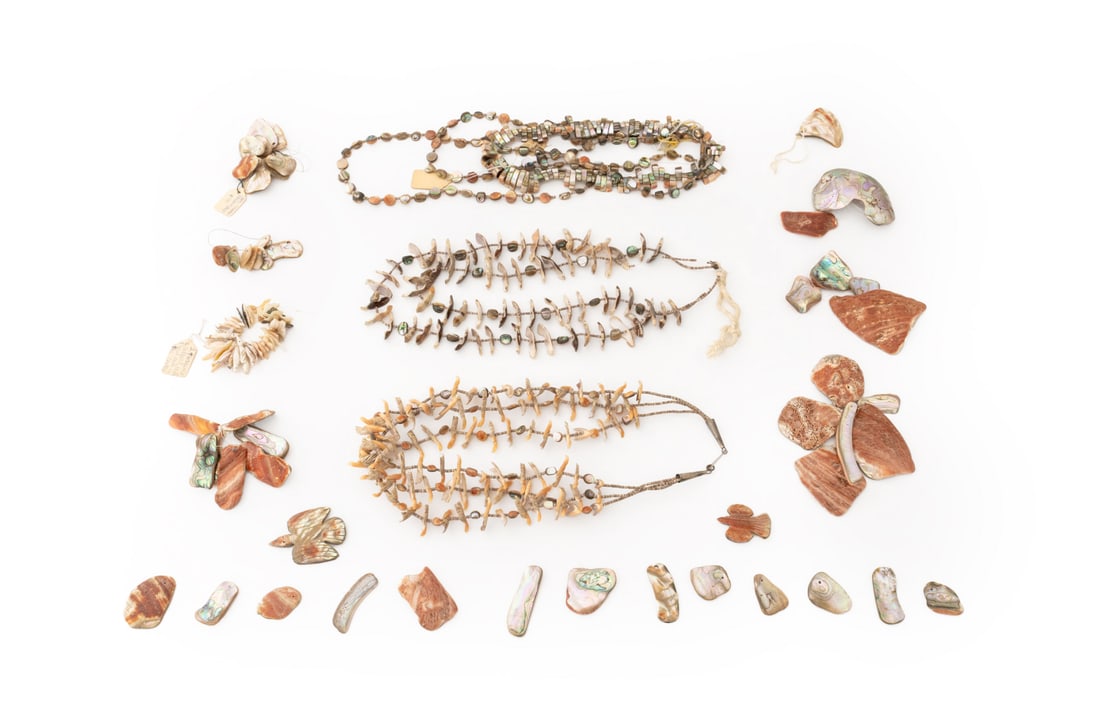 Collection of Abalone Shell Beads and Pendants (1 of 14)