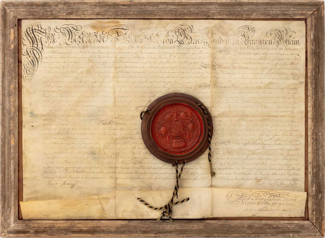 Austrian Imperial Document Facsimile (1 of 7)