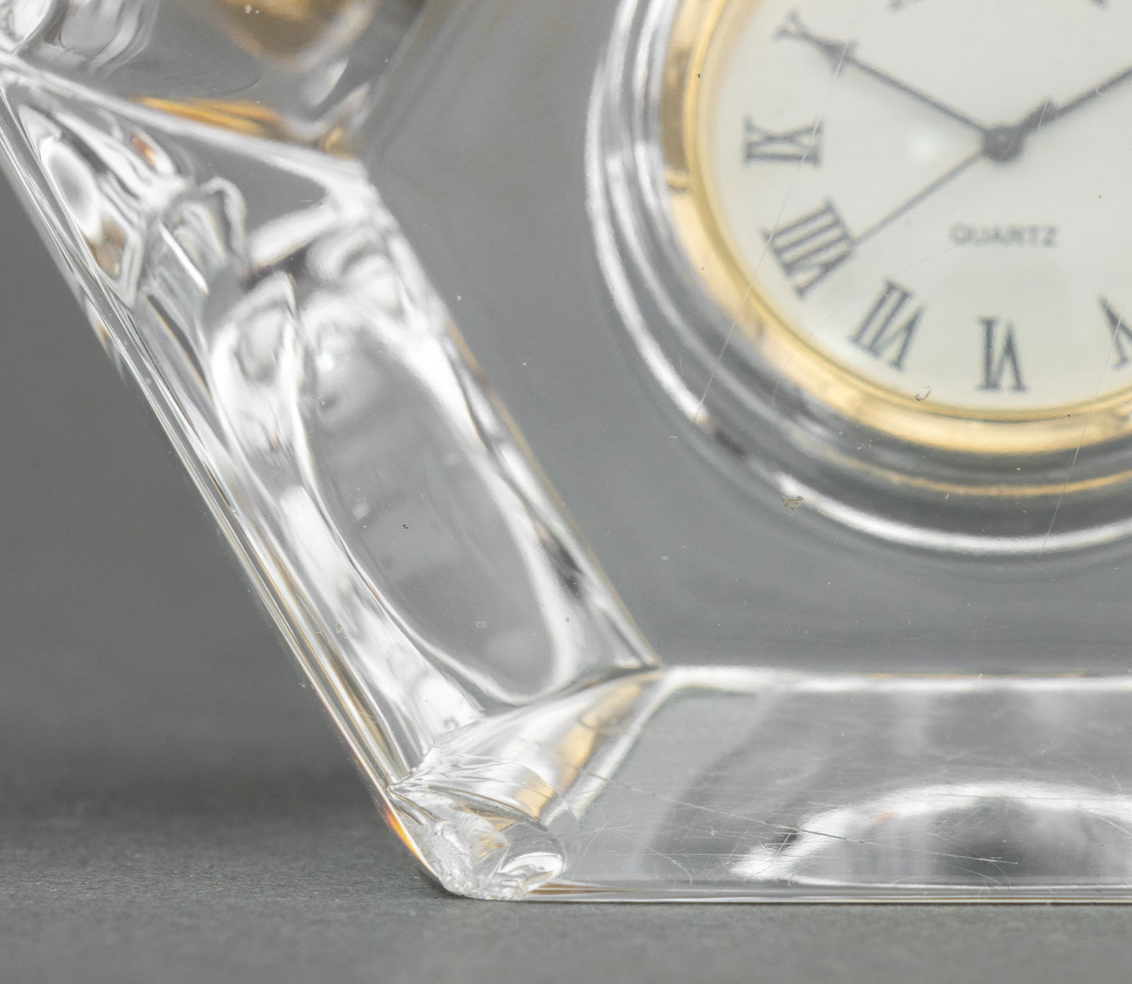 Baccarat Crystal Hexagonal Desk Clock - 4