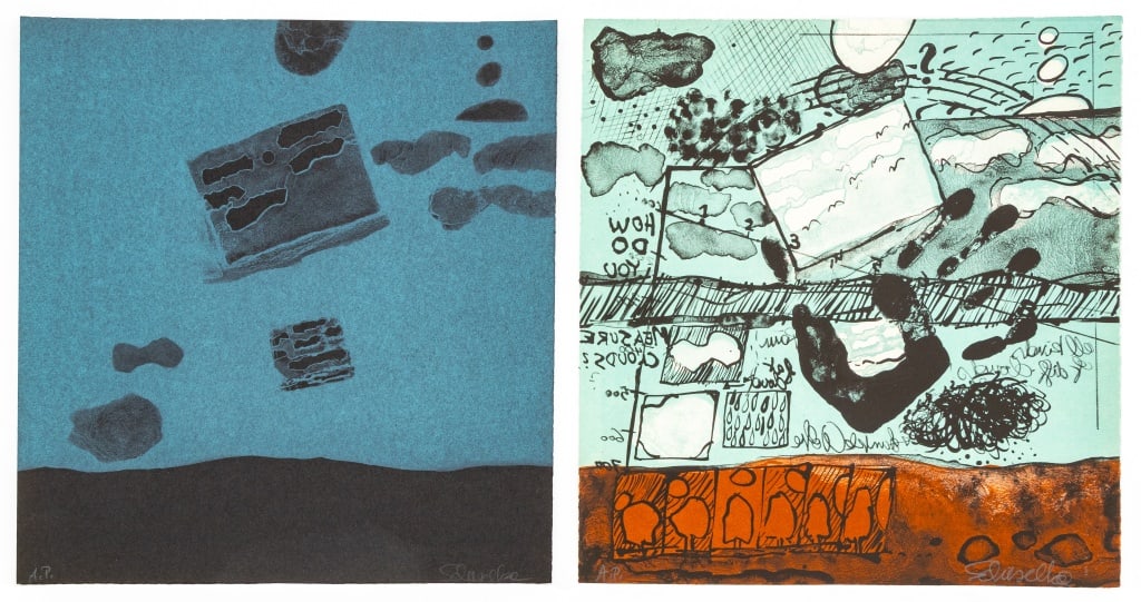 Elfi Schuselka Abstract Landscapes Lithographs, 2 (1 of 10)