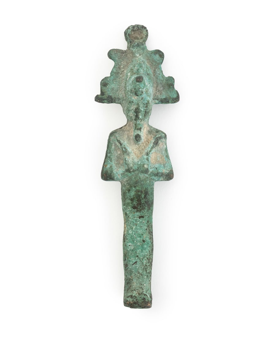 Egyptian Verdigris Bronze Osiris Sculpture (1 of 5)