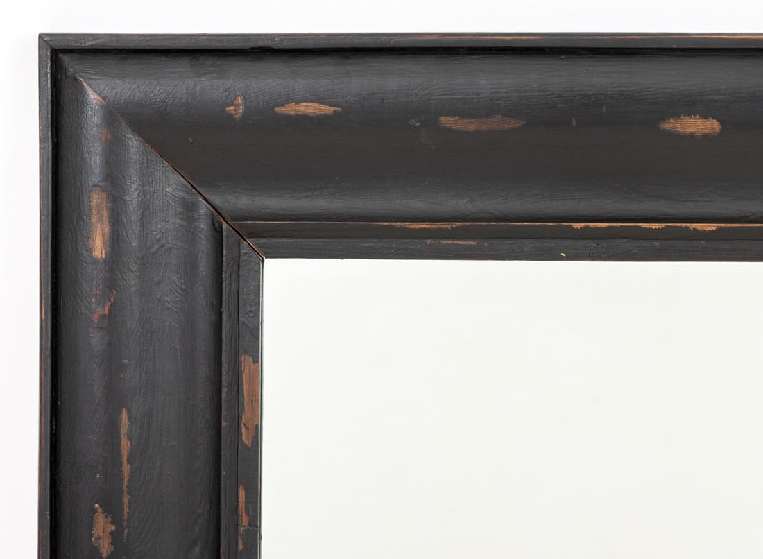 Rustic Ebonized Wood Framed Mirror - 2