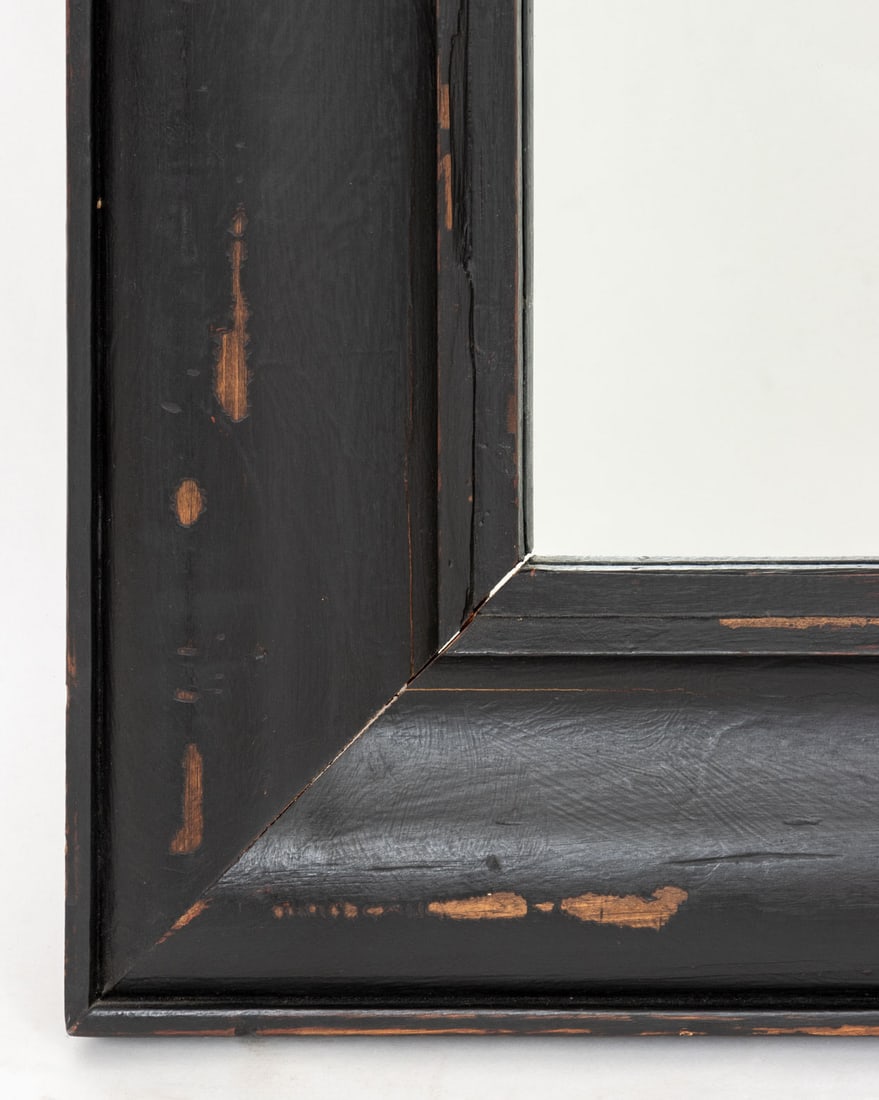 Rustic Ebonized Wood Framed Mirror - 4