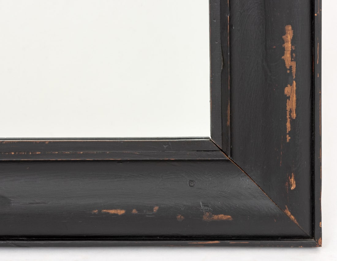 Rustic Ebonized Wood Framed Mirror - 5