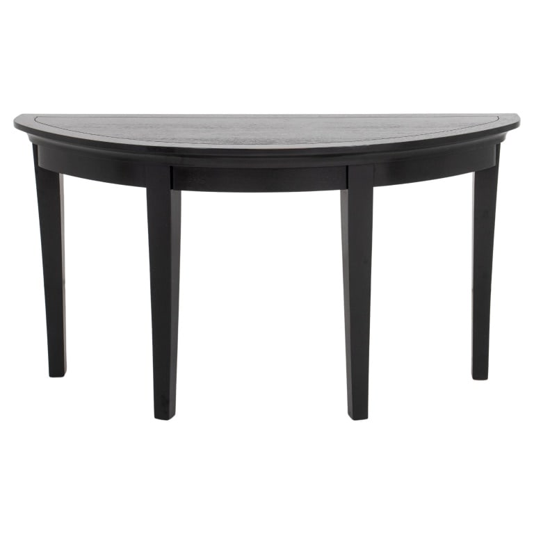 Modern Ebonized Wood Demilune Table (1 of 8)