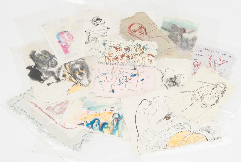 Eva Bouzard-Hui Surrealist Mixed Media, 12 (1 of 16)