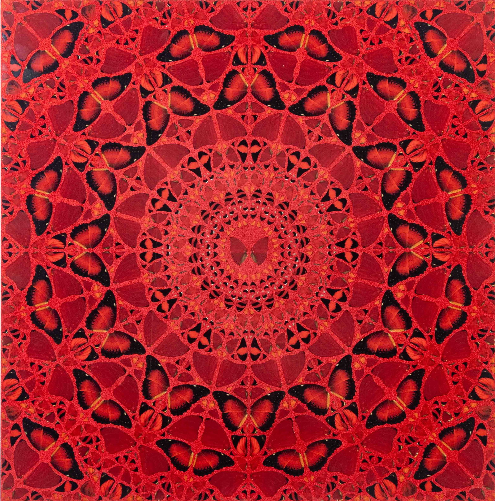 Damien Hirst "Suiko" Giclee Print, 2022: Damien Hirst (English, b. 1965), "Suiko", Laminated Giclee Print on Aluminum Composite Panel Screenprinted with Glitter, 2022, from "The Empresses" series, Heni Editions Catalogue Number H10-4, Editio