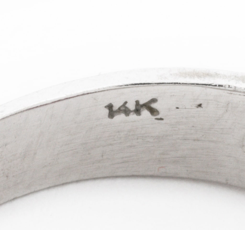 14K White Gold Ruby and Diamond Ring - 5