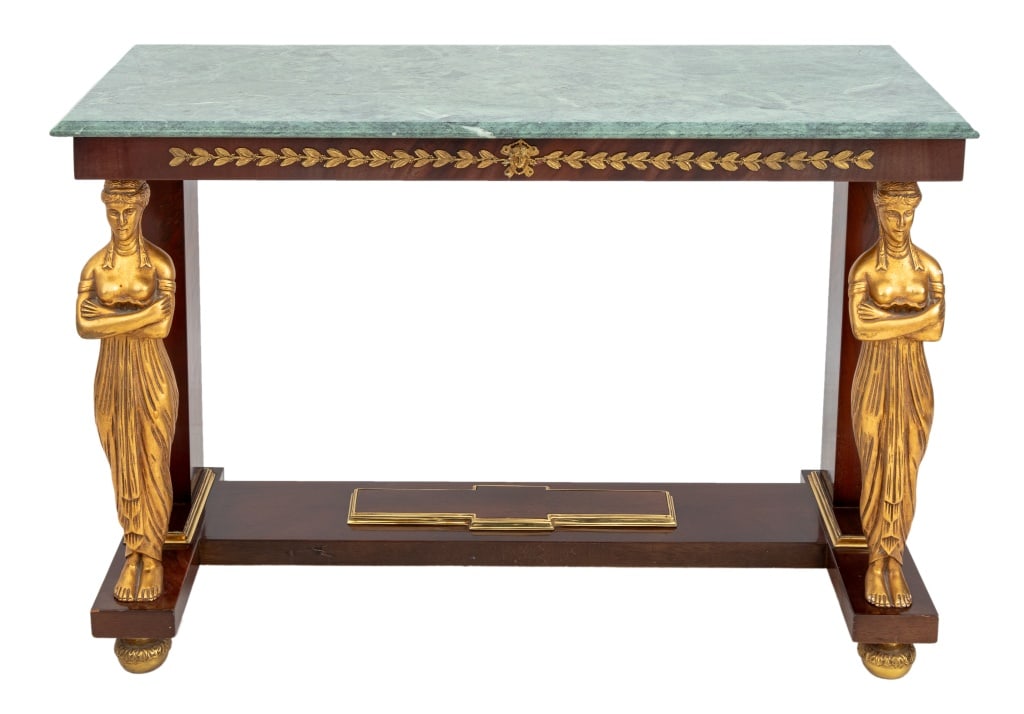 French Empire Style Parcel Gilt Mahogany Console (1 of 4)