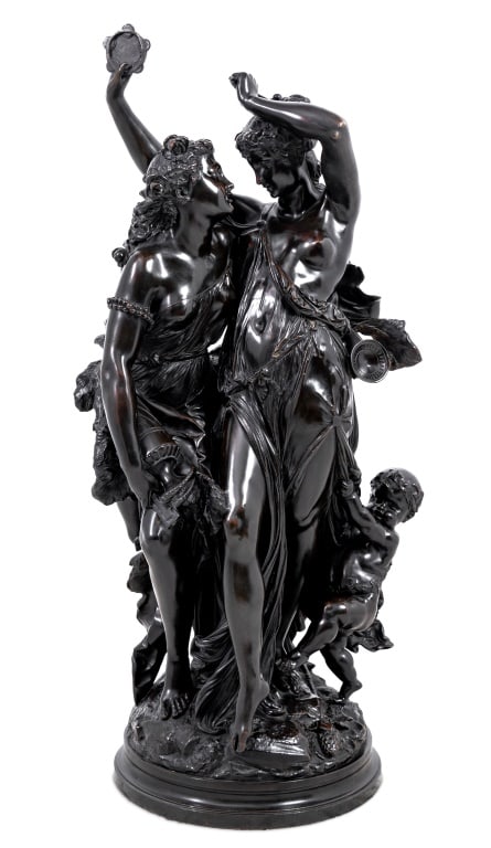 Clodion "Bacchantes" Patinated Bronze Sculpture (1 of 5)