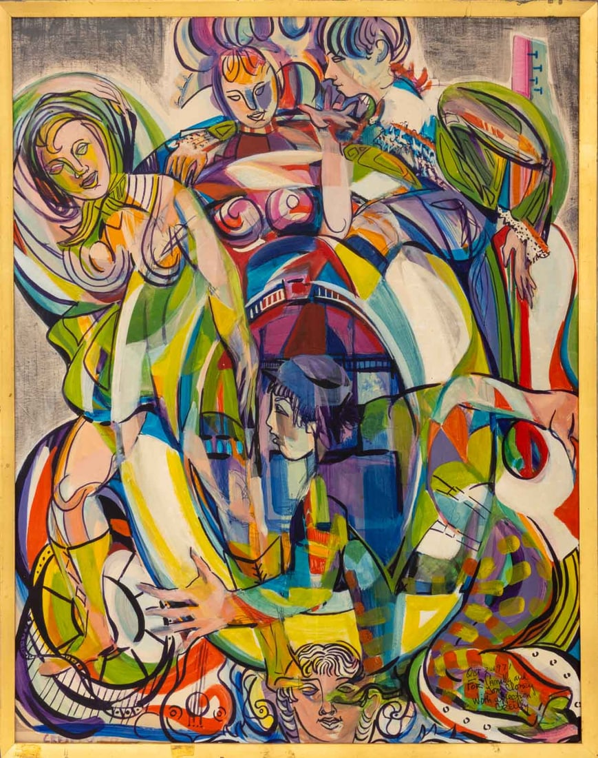 Creilly Pollack "Rococo au Gogo" Mixed Media, 1971 (1 of 11)