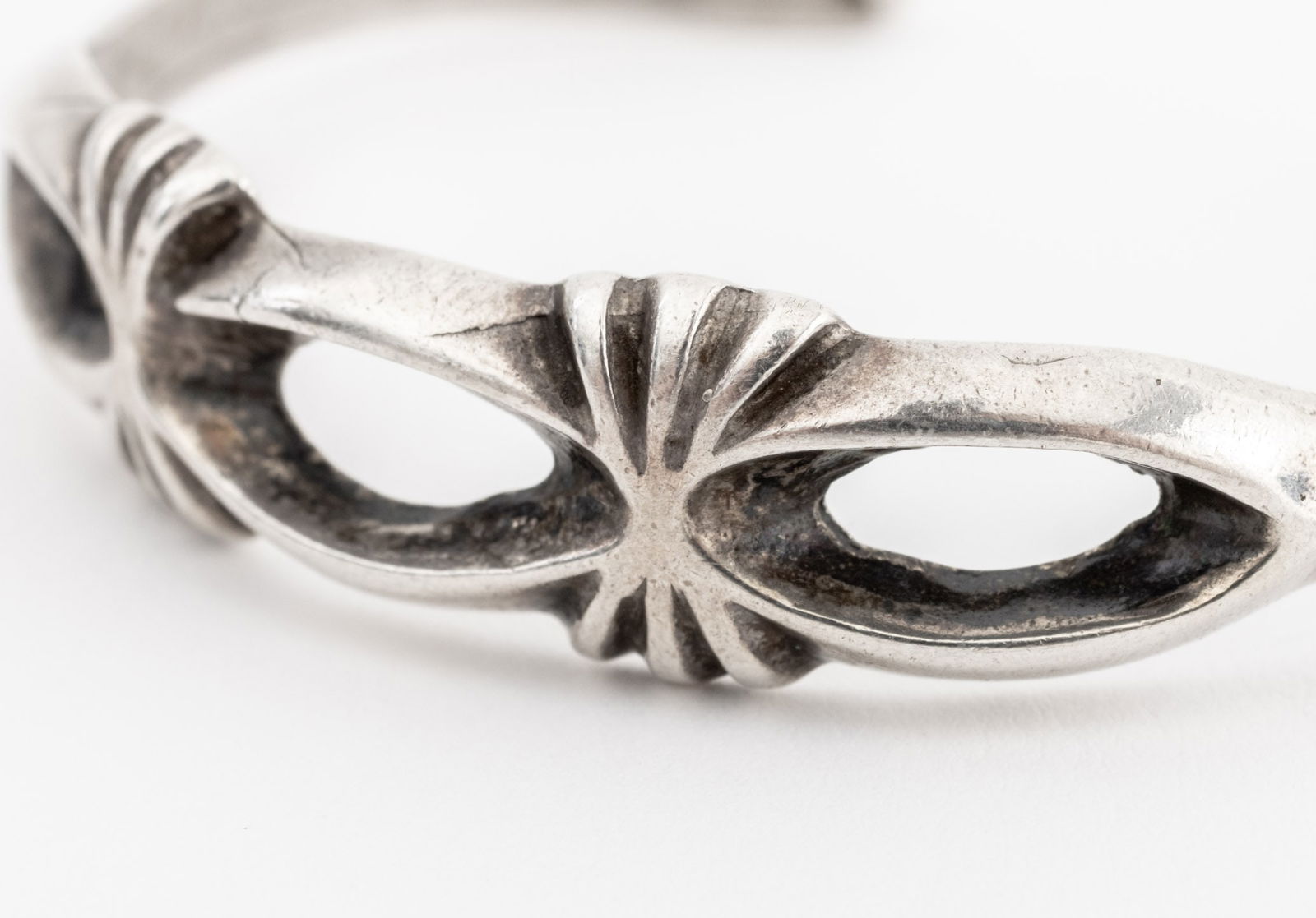 Native American Silver Turquoise Cuff Bangles, 3 - 14