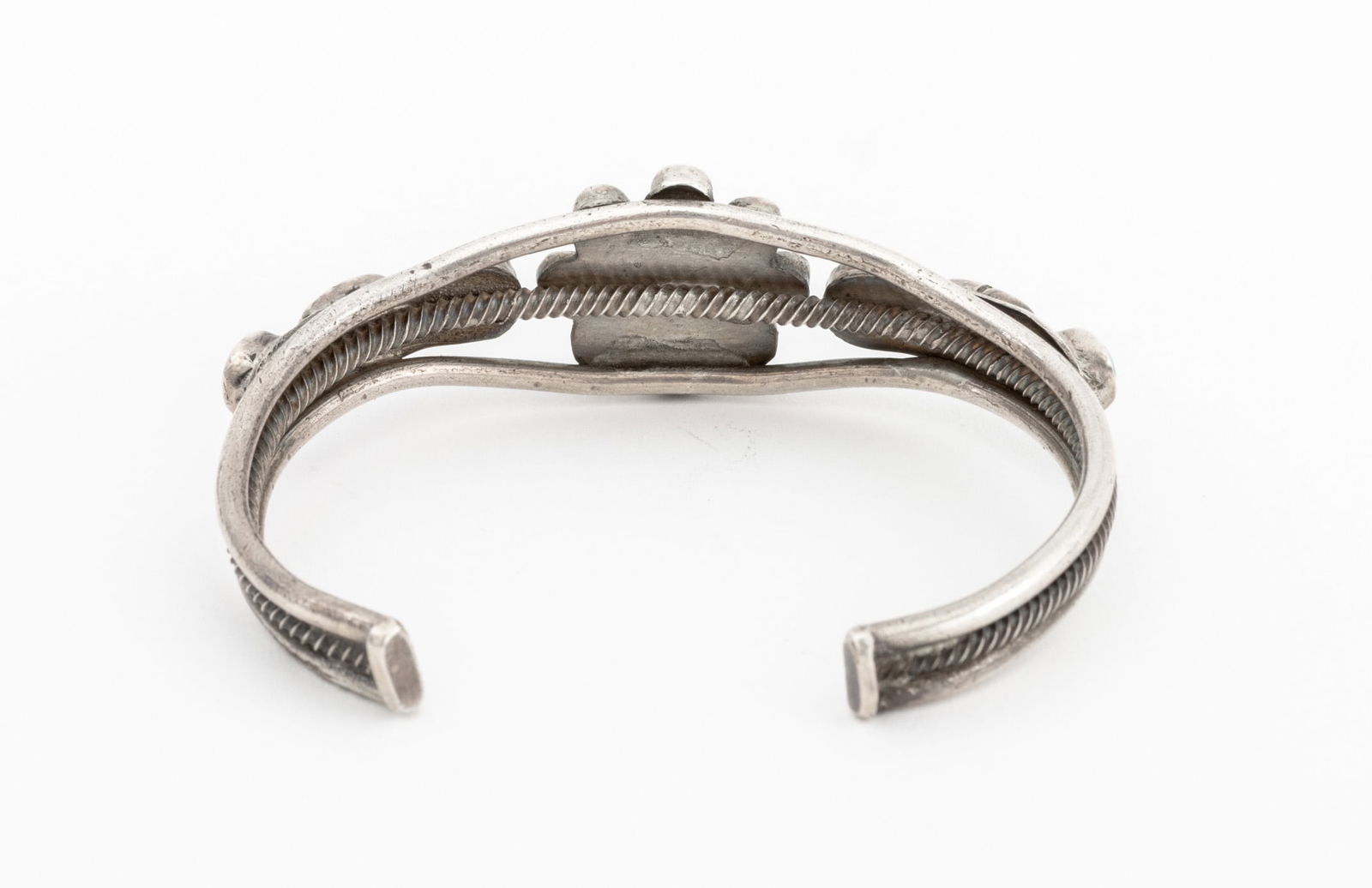 Native American Silver Turquoise Cuff Bangles, 3 - 5