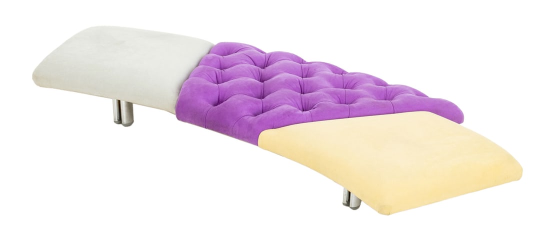 Giorgio Saporiti for Il Loft Suede Bench (1 of 7)