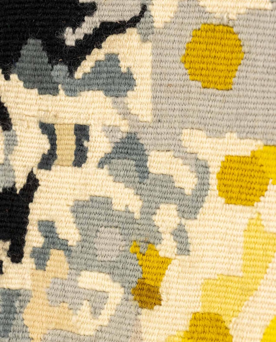 Signed Abstraction Wool Tapestry, 1963 - 10