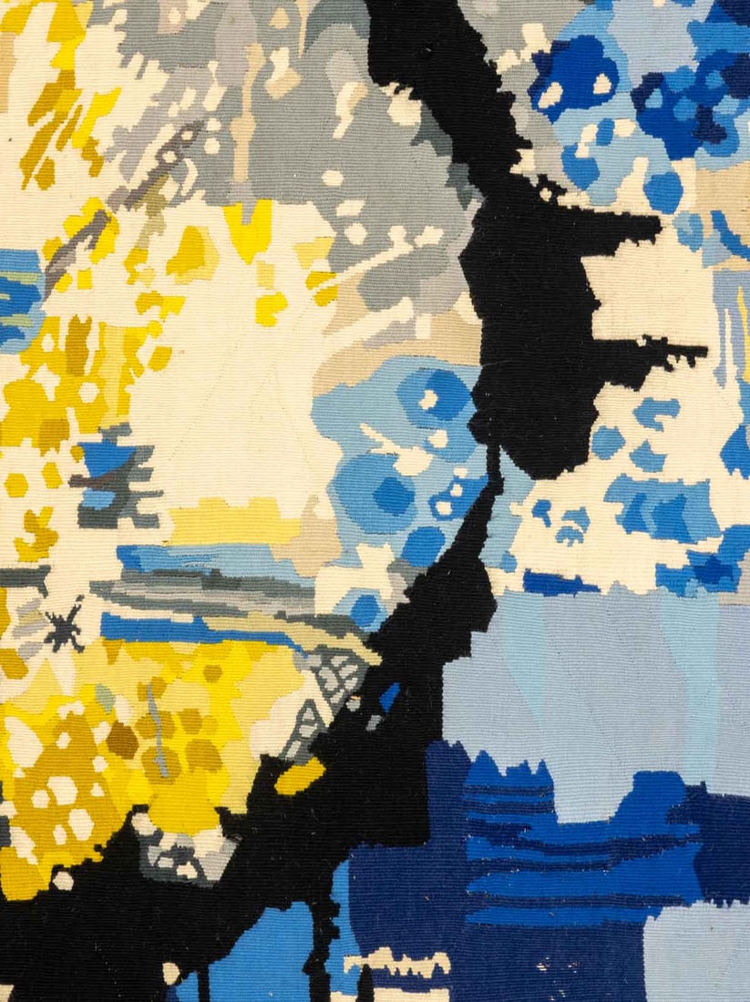 Signed Abstraction Wool Tapestry, 1963 - 3