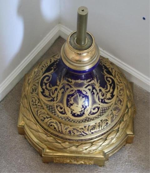 French Palace Size Bronze & Porcelain Sevres Urn - 5