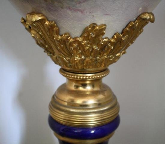 French Palace Size Bronze & Porcelain Sevres Urn - 6