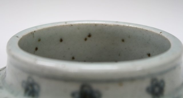 Chinese Grey & White Porcelain Jar Ming/Yuan Dyn - 8