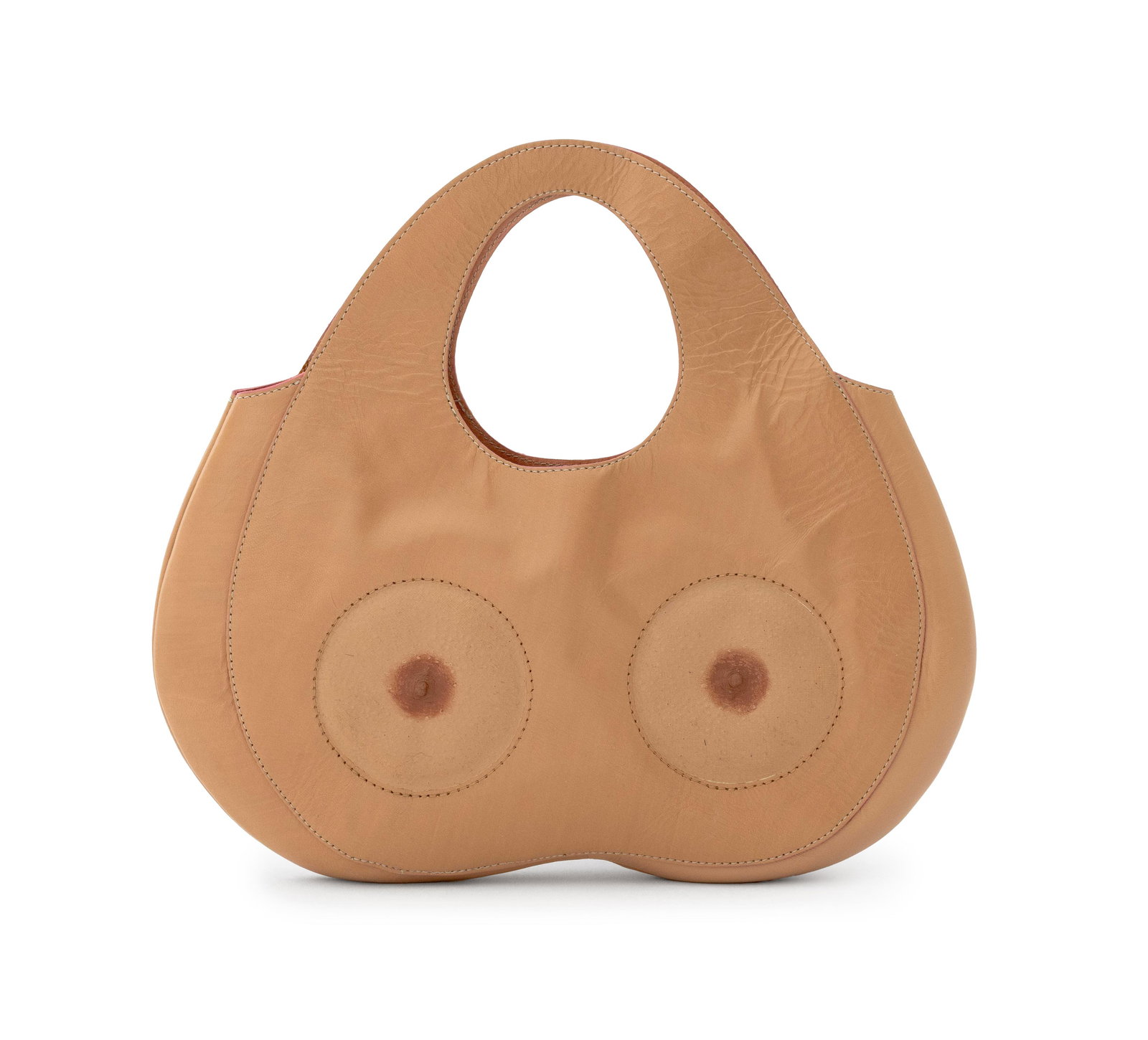 Nicola Constantino "Dangerous Beauty", 2007: Nicola Constantino (Argentinian, b. 1964), "Dangerous Beauty", 2007, from the "Peleteria humana" [Human Furriery] series, silicone and leather, unsigned. 12" H x 12.5" W x 2" D. Provenance: From a New