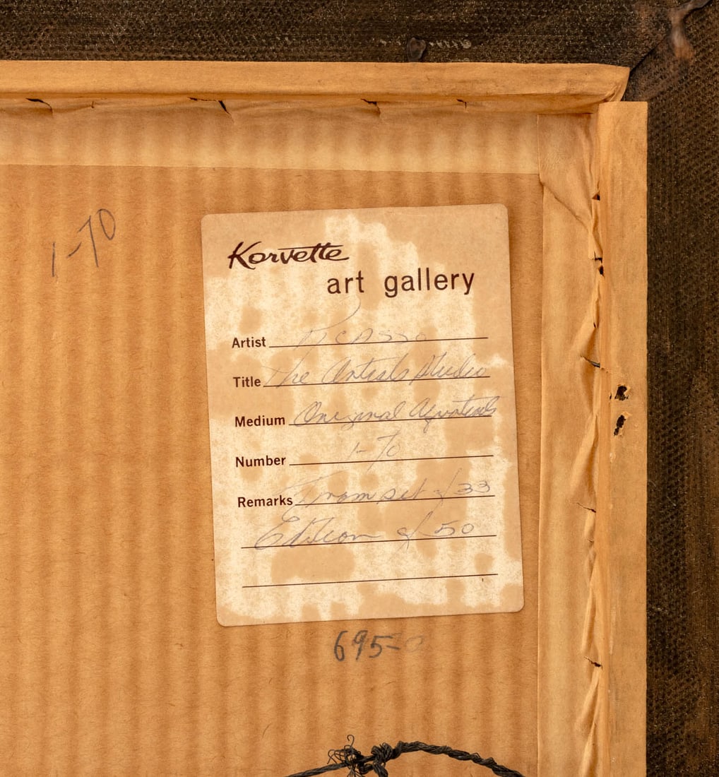 Pablo Picasso "Peintre et Modele IV", 1963 - 7