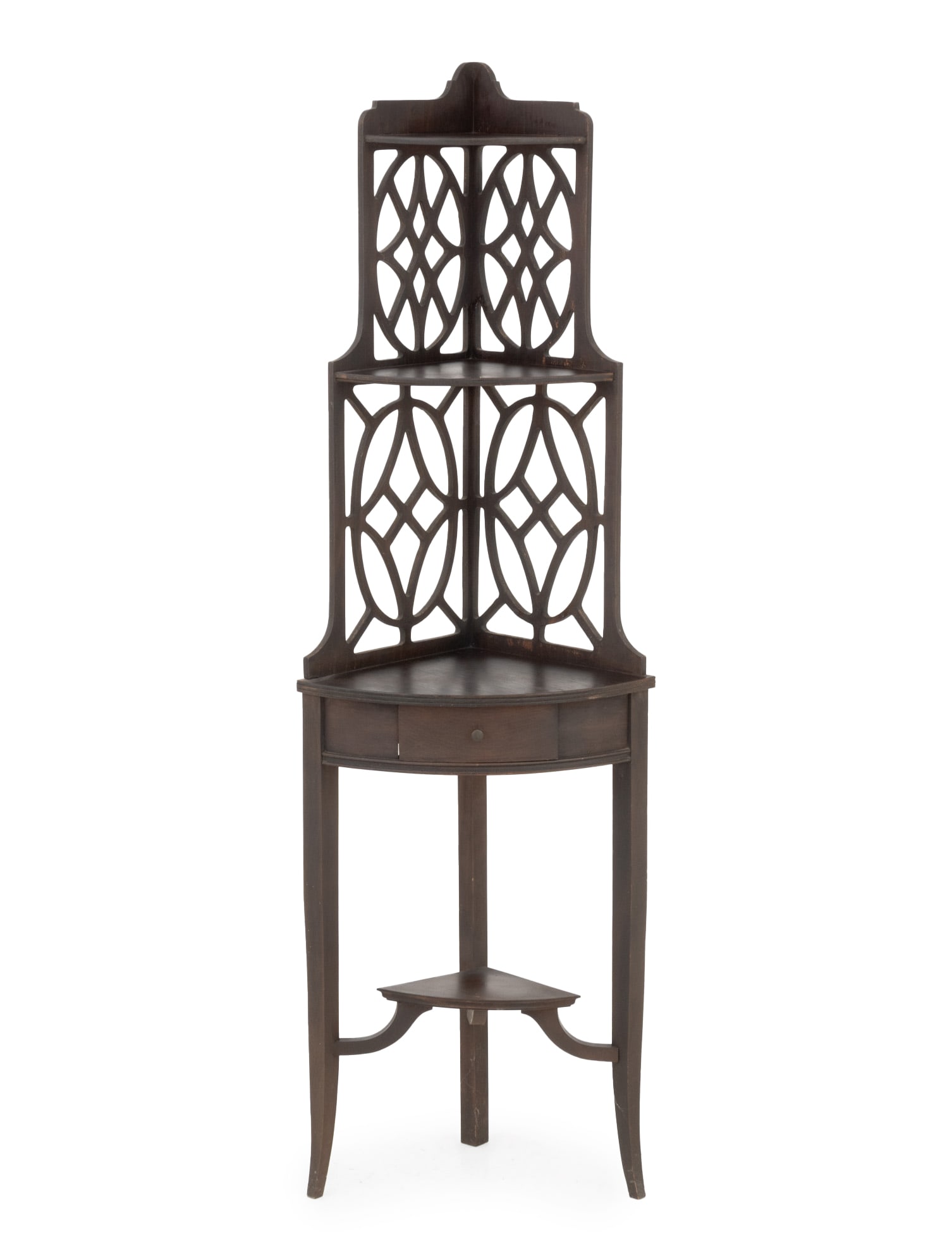 Chinese Chippendale Style Corner Etagere (1 of 5)