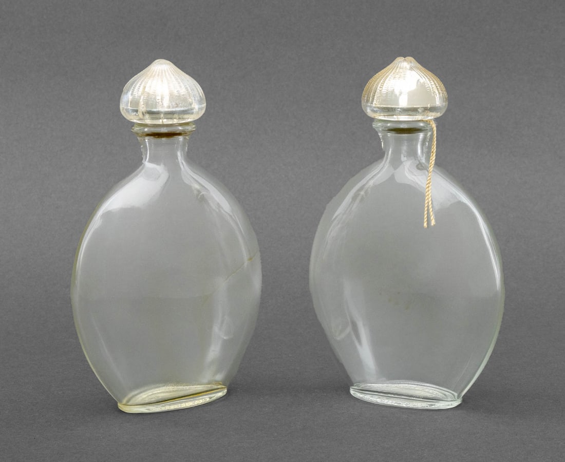 Guerlain "Shalimar" Glass Perfume Bottles, Pair (1 of 7)