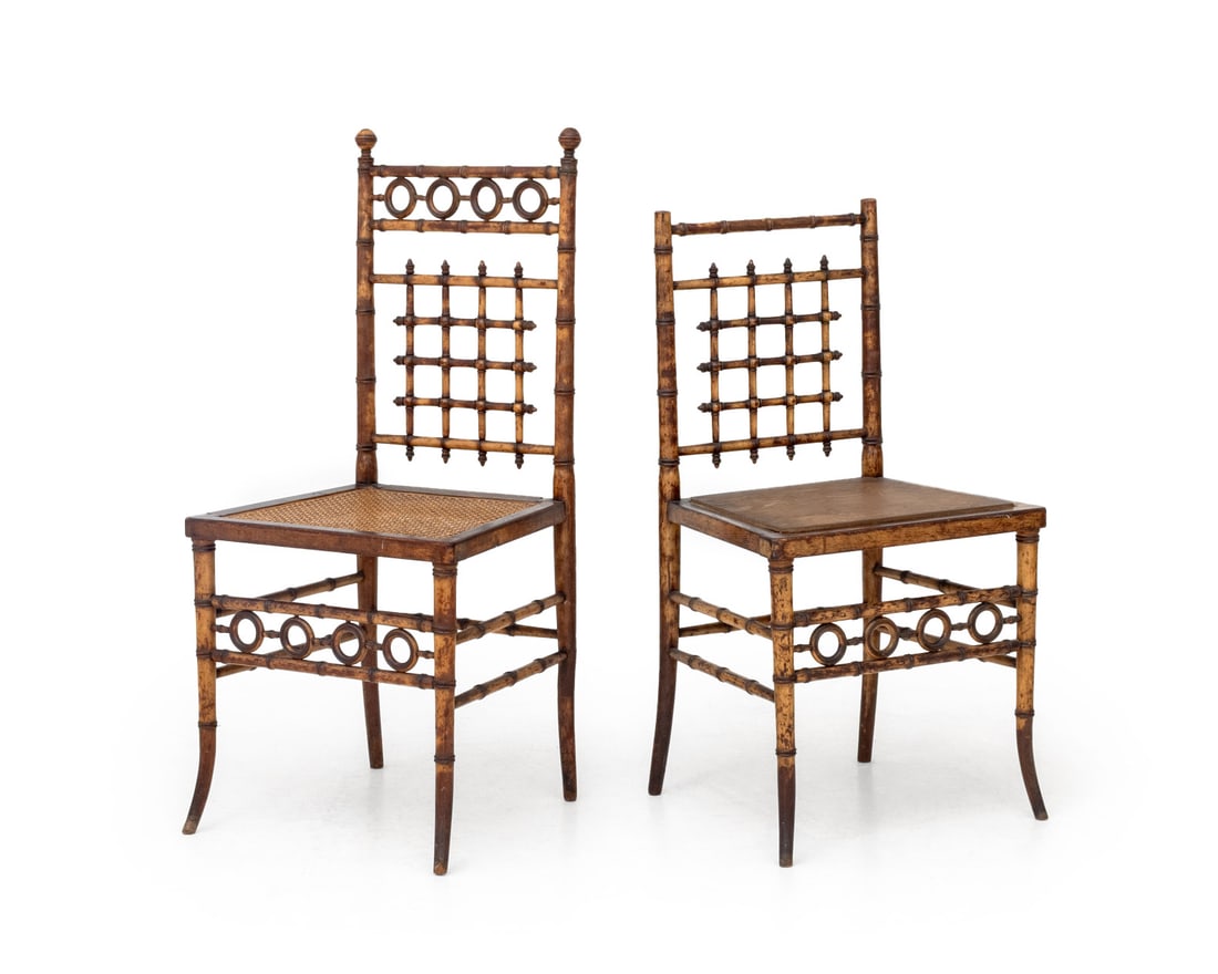 Aesthetic Movement Faux Bamboo Side Chairs, 2 (1 of 11)