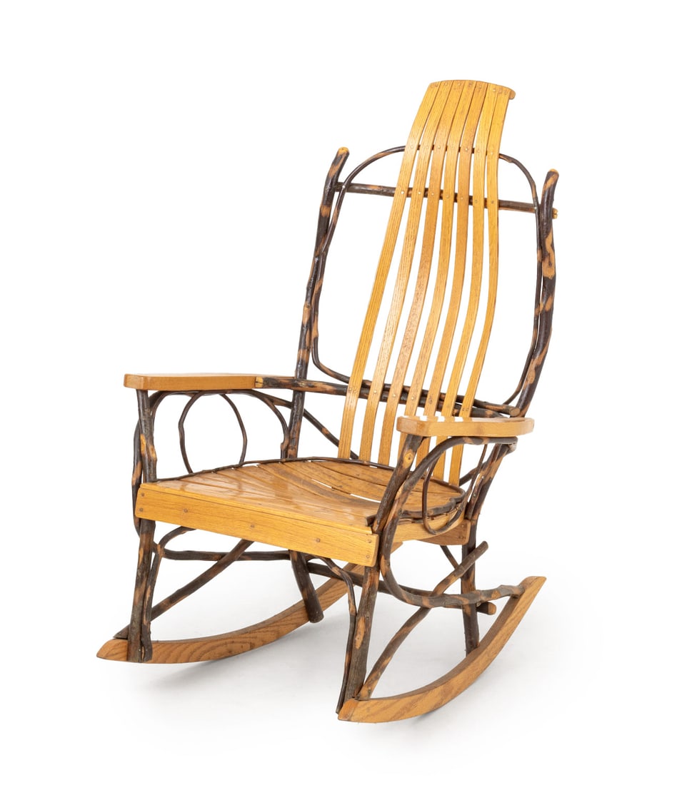 Amish Bentwood Hickory Rocking Chair (1 of 9)