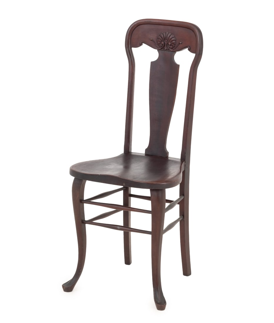 Queen Anne Style Mahogany Side Chair (1 of 7)