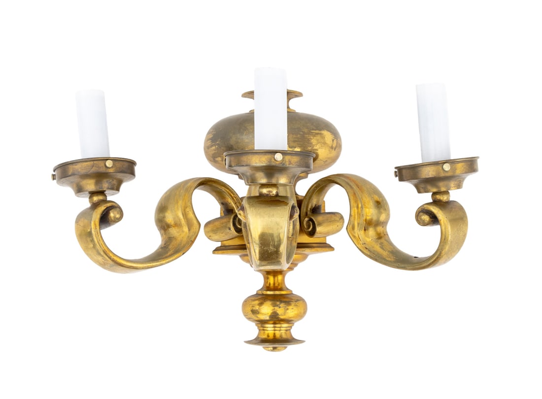 French Empire Style Bronze Three-Light Wall Sconce (1 of 9)