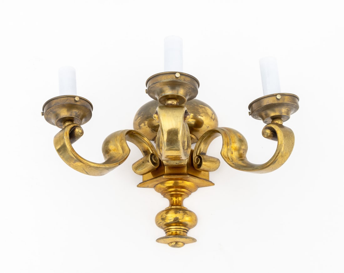 French Empire Style Bronze Three-Light Wall Sconce - 5