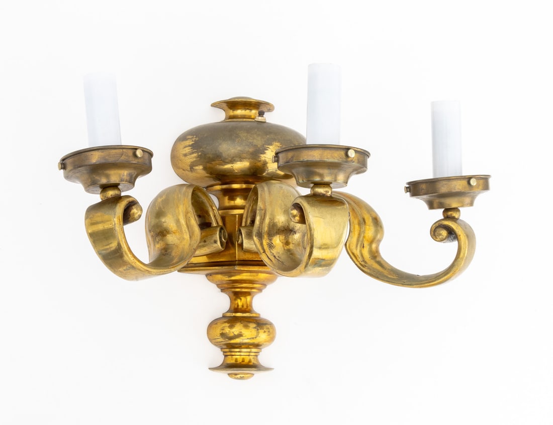 French Empire Style Bronze Three-Light Wall Sconce - 6