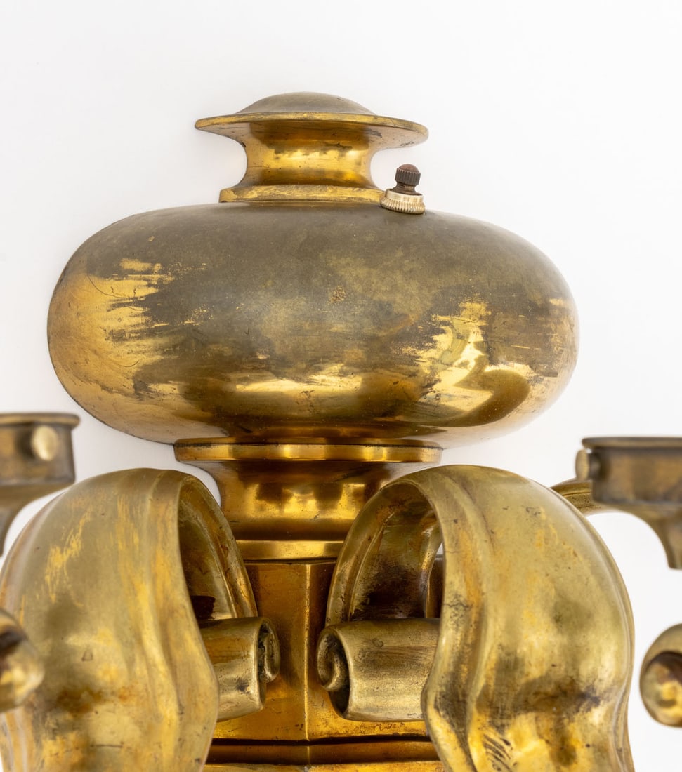 French Empire Style Bronze Three-Light Wall Sconce - 7