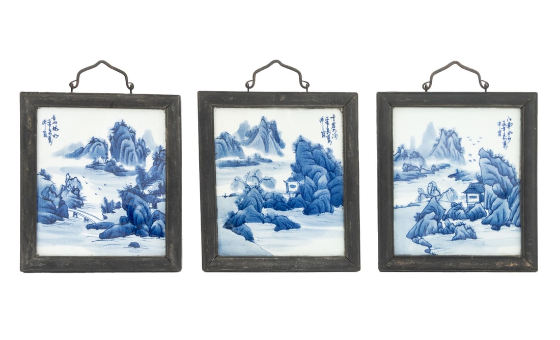 Chinese Blue and White Porcelain Plaques, 3 (1 of 11)