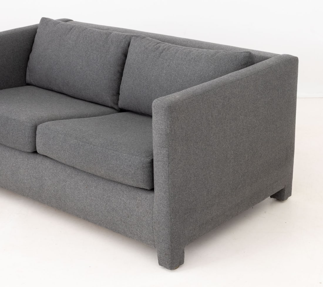 Gray Wool Blend Upholstered Sleeper Sofa - 3